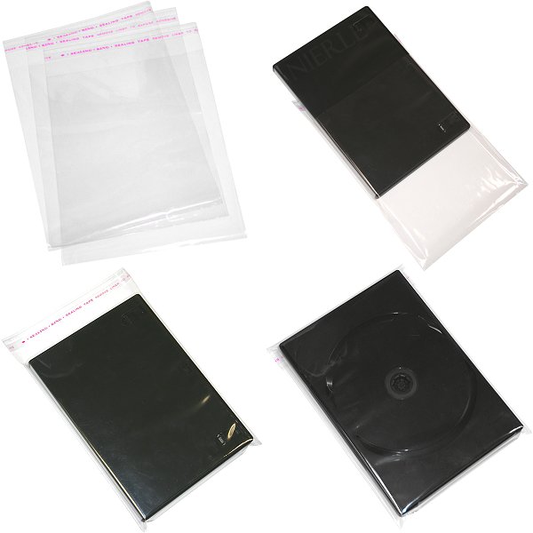 100 pochettes pour boitier CD avec rabat et colle - 40 microns – My-smartup